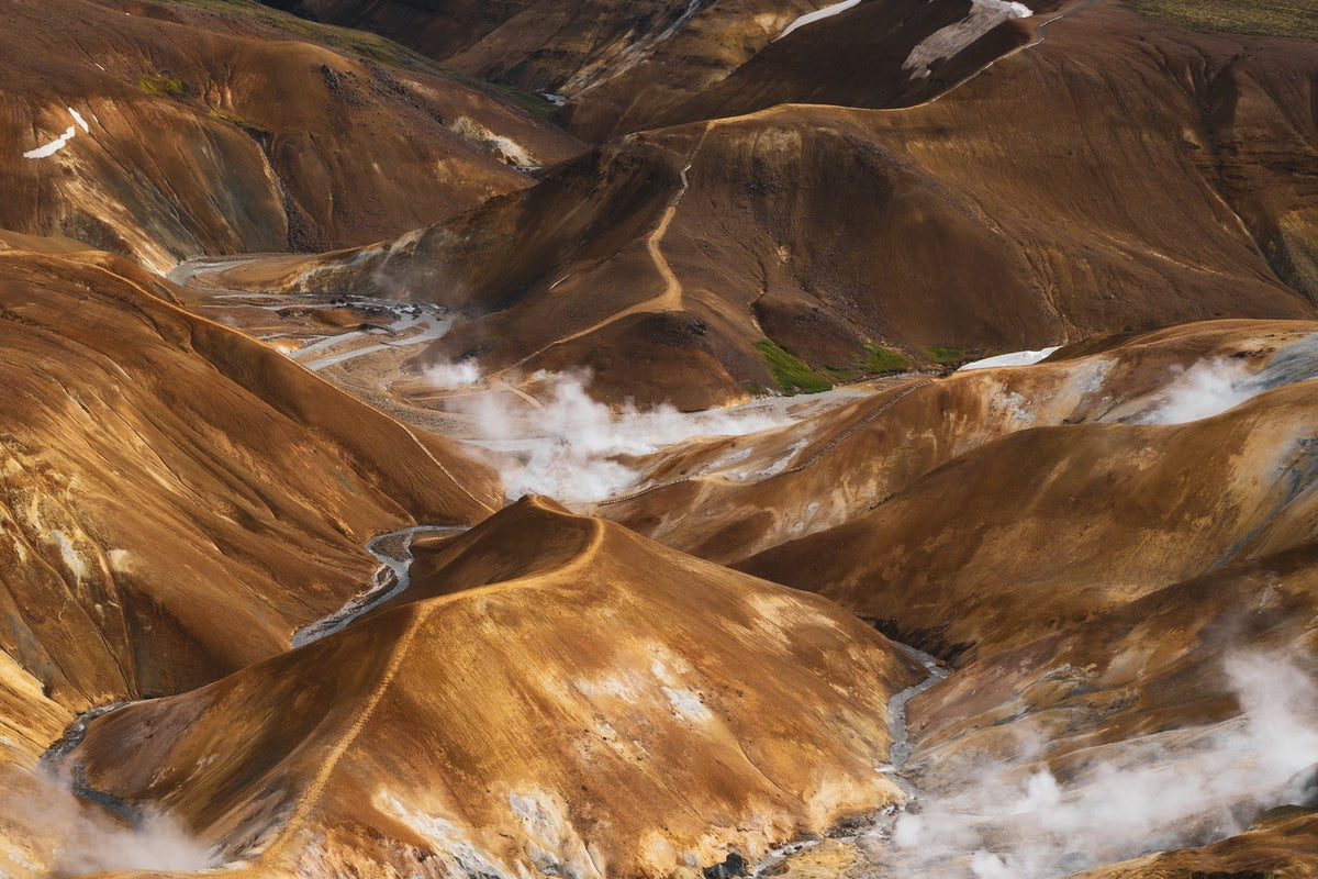 Detail von Elemente, Kerlingarfjöll: feine Strukturen im Fine-Art-Print