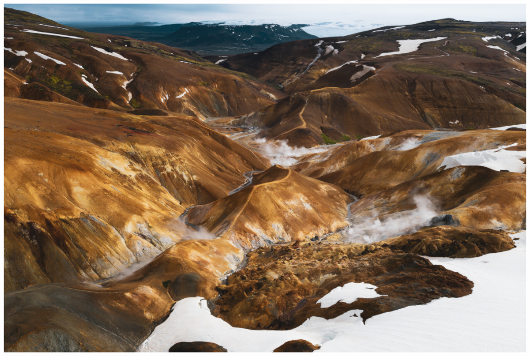 Kerlingarfjöll, Island – dampfende Täler und farbenreiche Rhyolithberge im Geothermalgebiet, Fine Art Print von Daniel Lange.