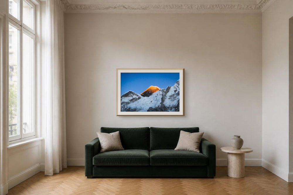 Dach der Welt im Format 120 × 80 cm, Visualisierung
