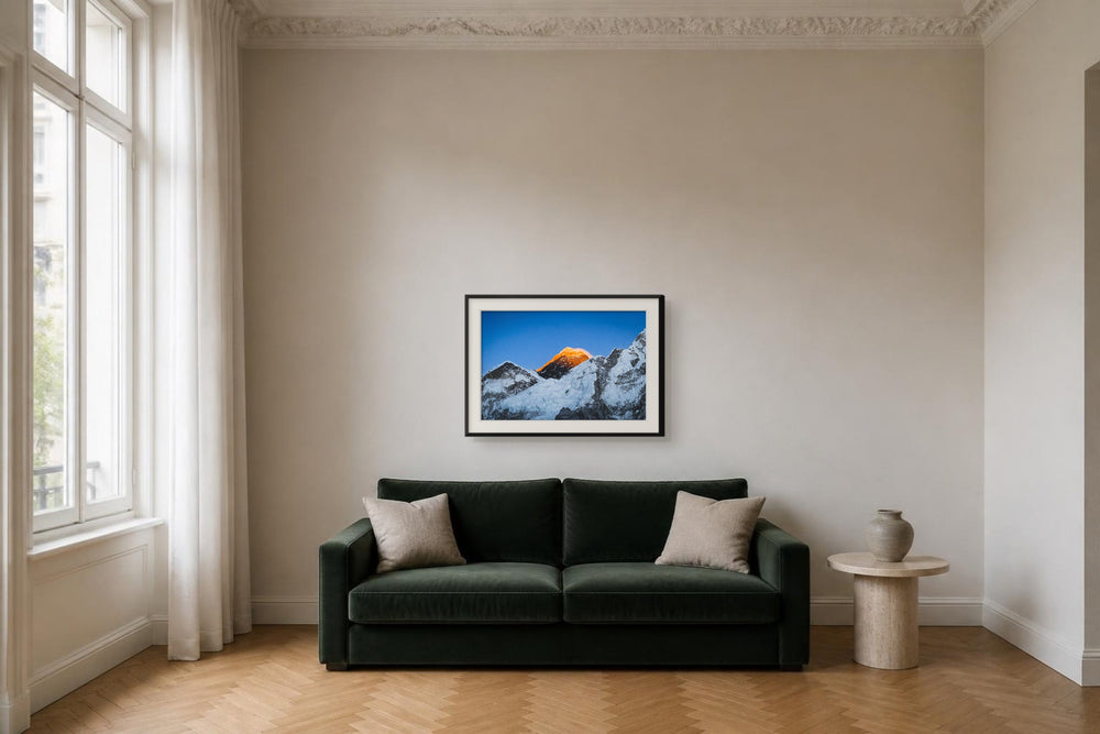 Dach der Welt im Format 90 × 60 cm, Visualisierung