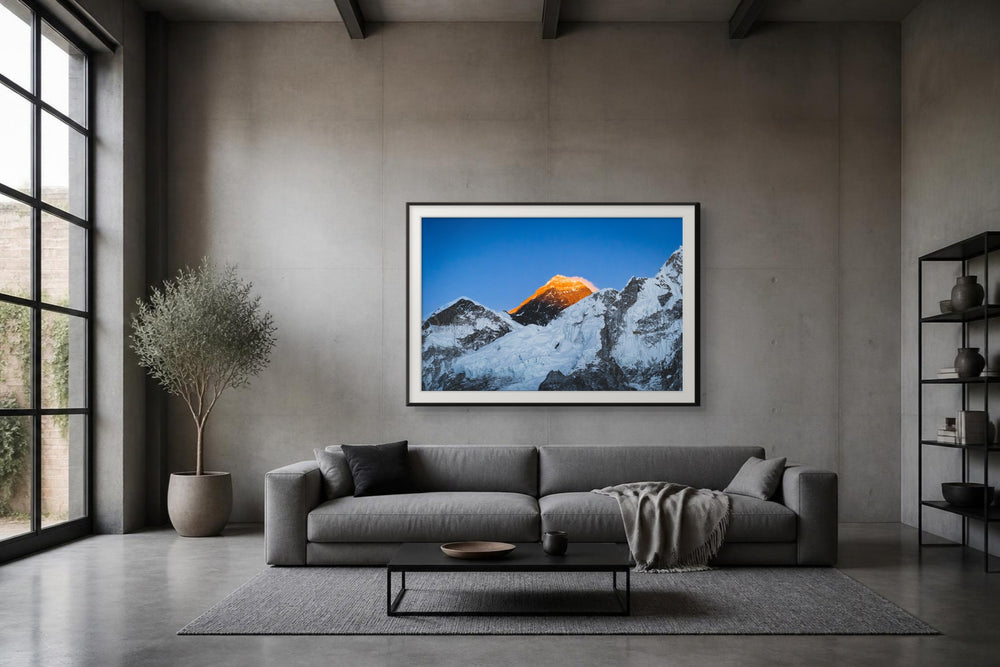Dach der Welt im Format 150 × 100 cm, Visualisierung