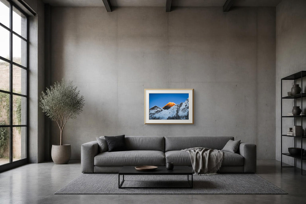Dach der Welt im Format 75 × 50 cm, Visualisierung