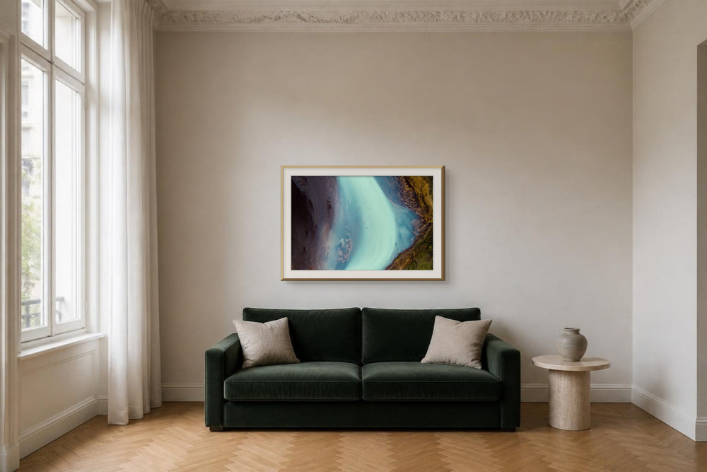 Eiswasser im Format 120 × 80 cm, Visualisierung