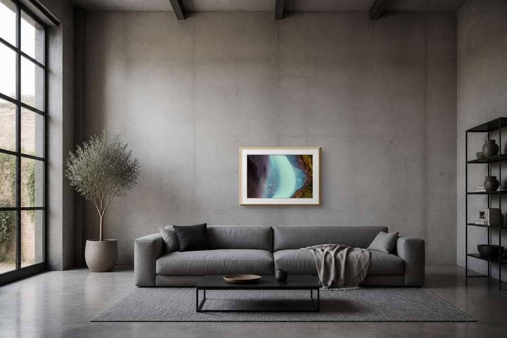 Eiswasser im Format 75 × 50 cm, Visualisierung
