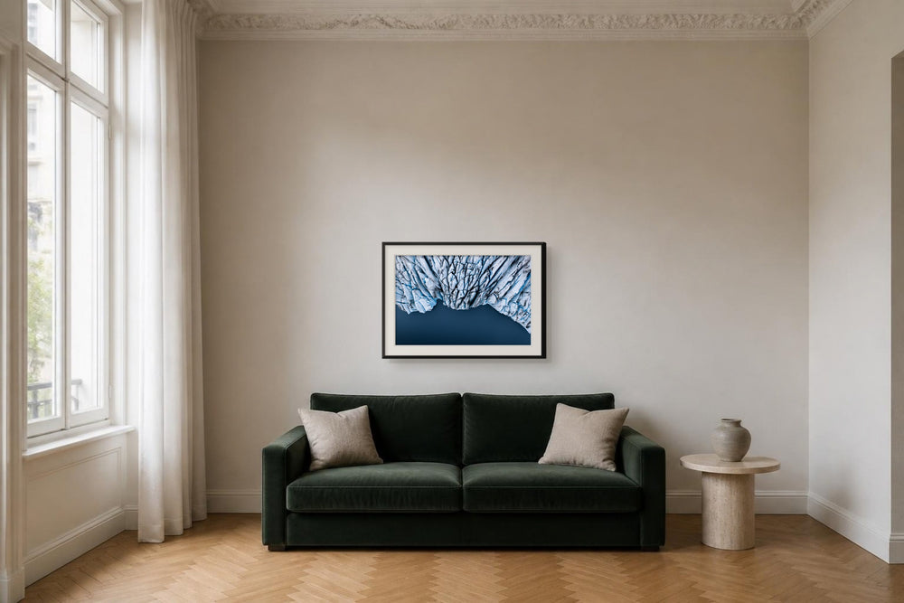 Gletscherwelten im Format 90 × 60 cm, Visualisierung