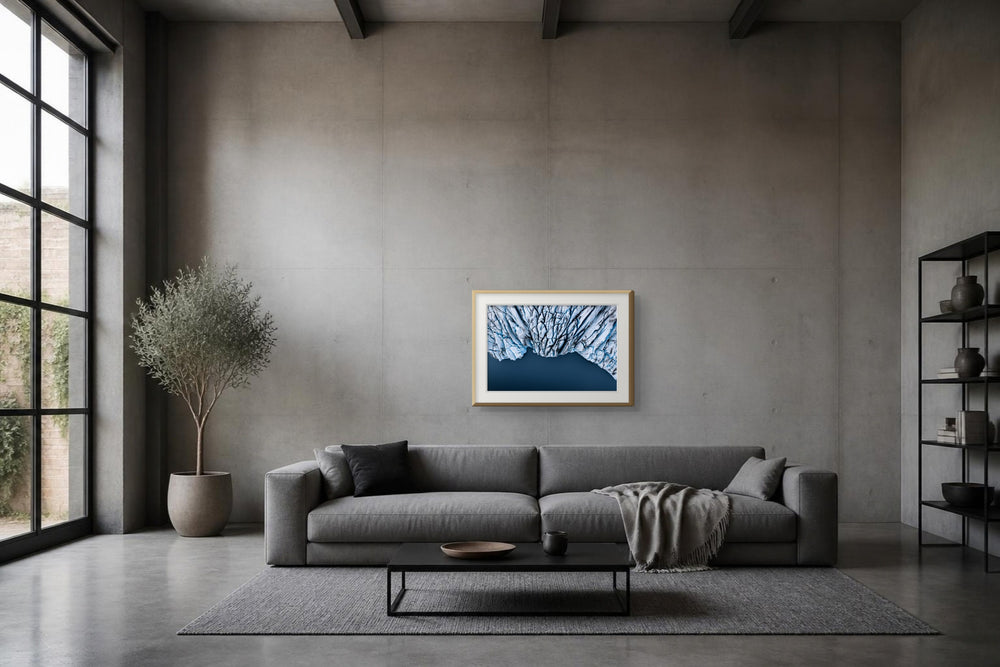Gletscherwelten im Format 75 × 50 cm, Visualisierung