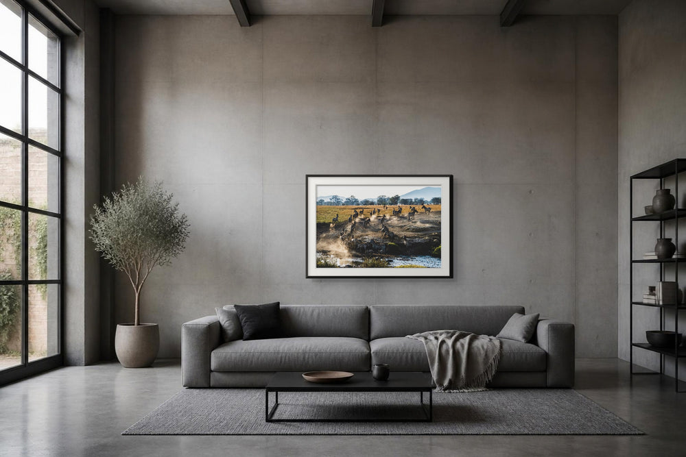 Herde im Format 105 × 70 cm, Visualisierung
