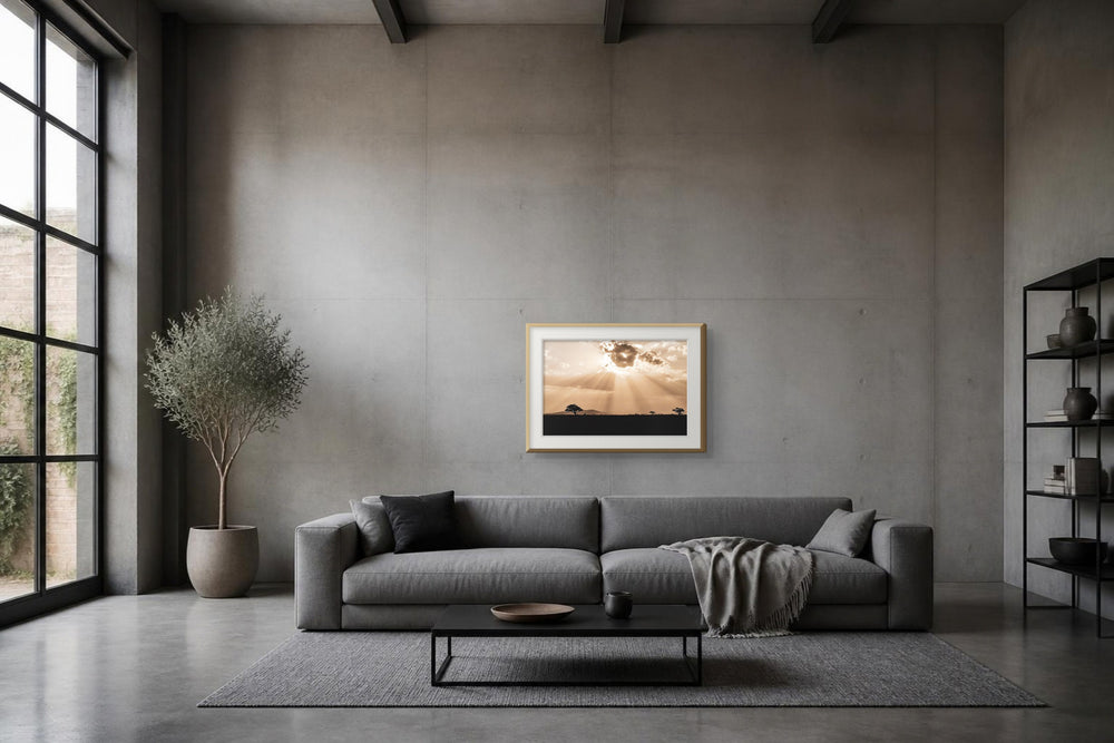 Serengeti im Format 75 × 50 cm, Visualisierung