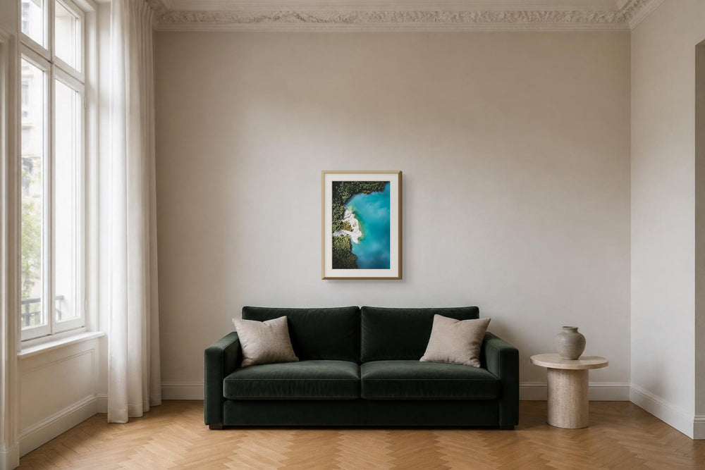 Smaragd im Format 50 × 75 cm, Visualisierung