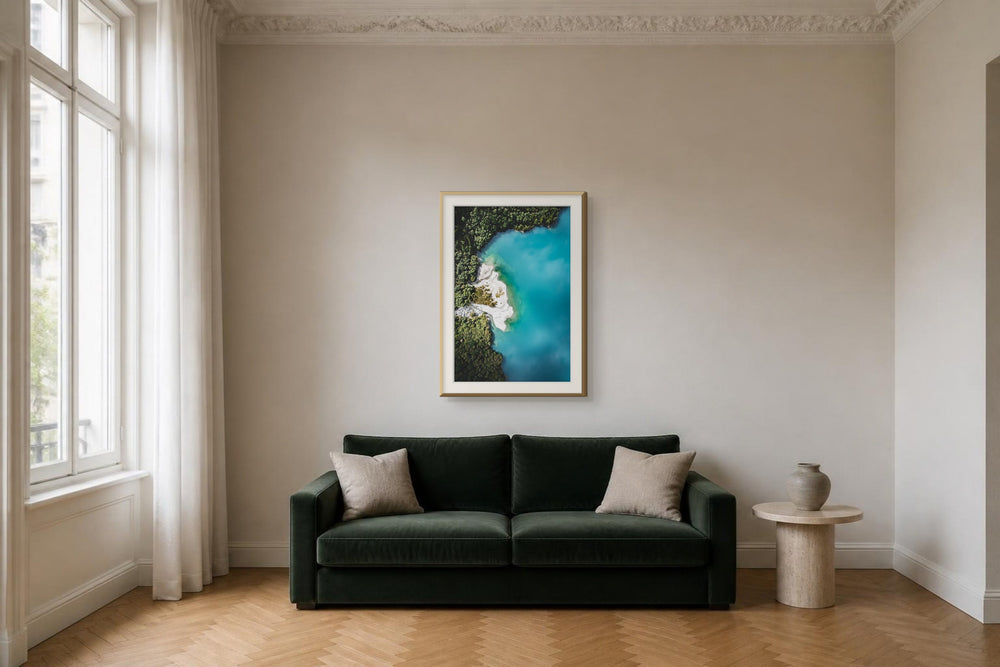 Smaragd im Format 70 × 105 cm, Visualisierung