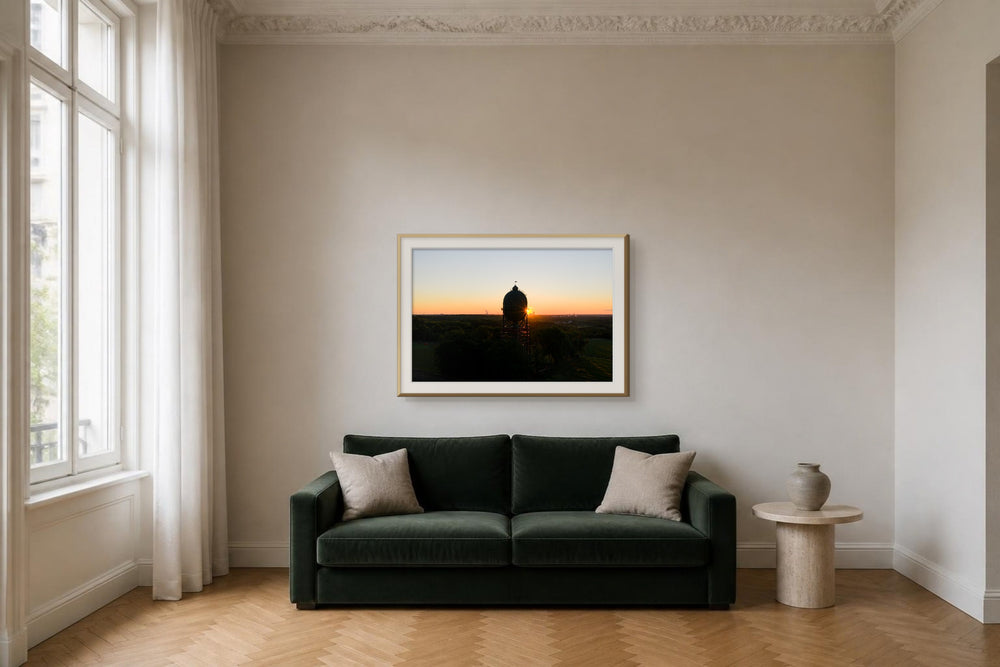 Wasserturm im Format 120 × 80 cm, Visualisierung